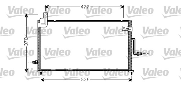 Airco condensor Valeo 818060