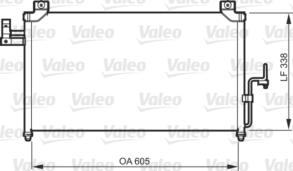 Airco condensor Valeo 818092