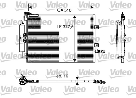 Airco condensor Valeo 818165