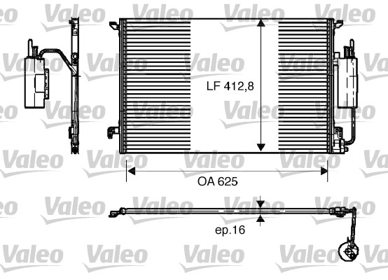 Airco condensor Valeo 818175