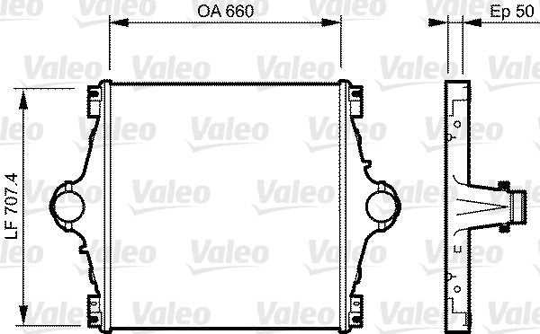 Interkoeler Valeo 818776