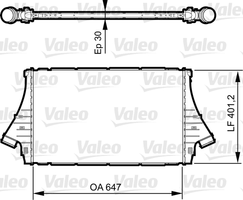 Interkoeler Valeo 818840