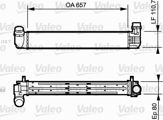 Interkoeler Valeo 818870