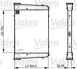 Interkoeler Valeo 818882