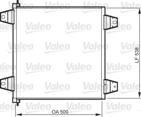 Airco condensor Valeo 818986