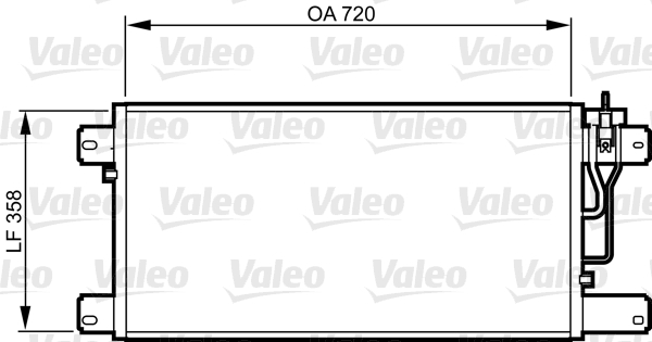 Airco condensor Valeo 818988