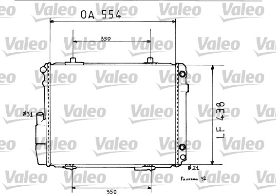 Radiateur Valeo 819384