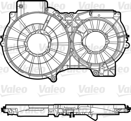 Ventilator houder Valeo 820759