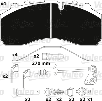 Remblokset Valeo 882202