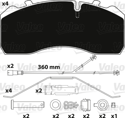 Remblokset Valeo 882206