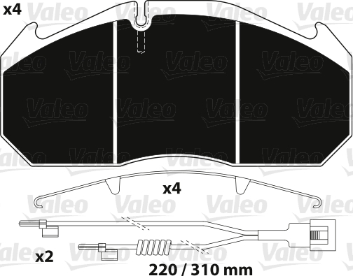 Remblokset Valeo 882215