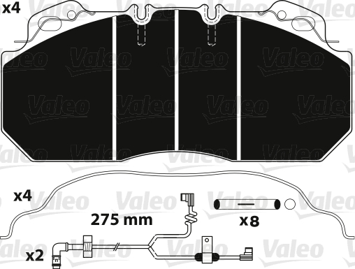 Remblokset Valeo 882218