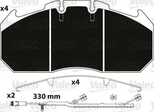 Remblokset Valeo 882219