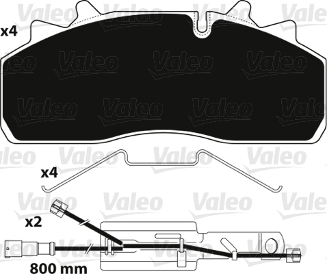 Remblokset Valeo 882227