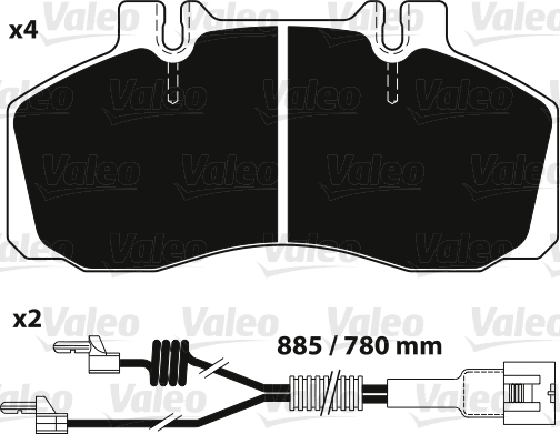 Remblokset Valeo 882241