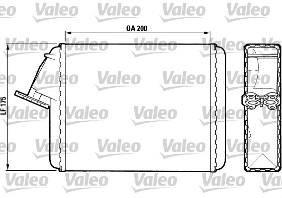 Kachelradiateur Valeo 883468