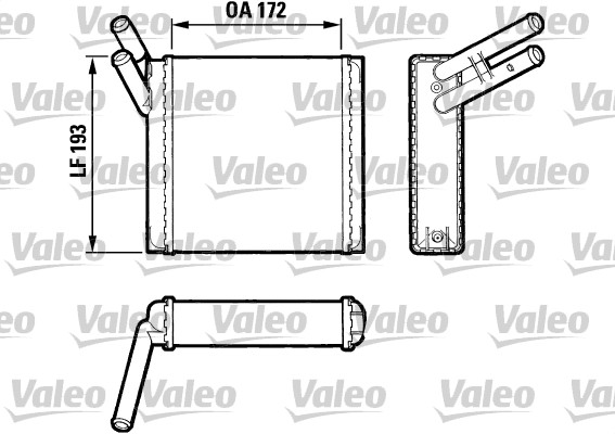 Kachelradiateur Valeo 883520