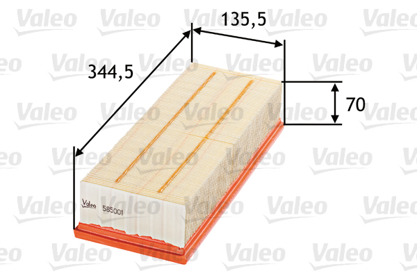 Luchtfilter Valeo 585001