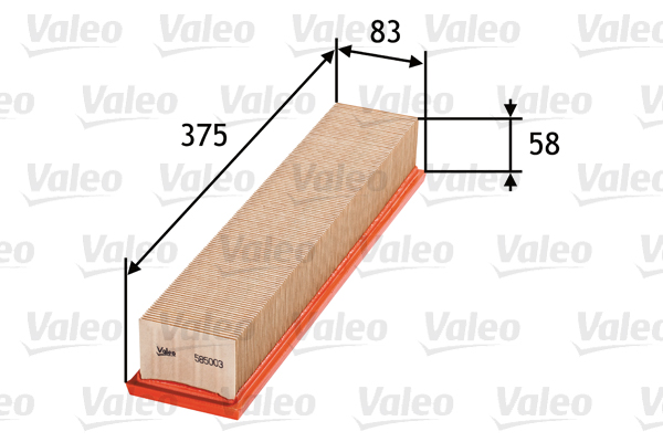 Luchtfilter Valeo 585003