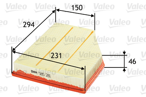 Luchtfilter Valeo 585281