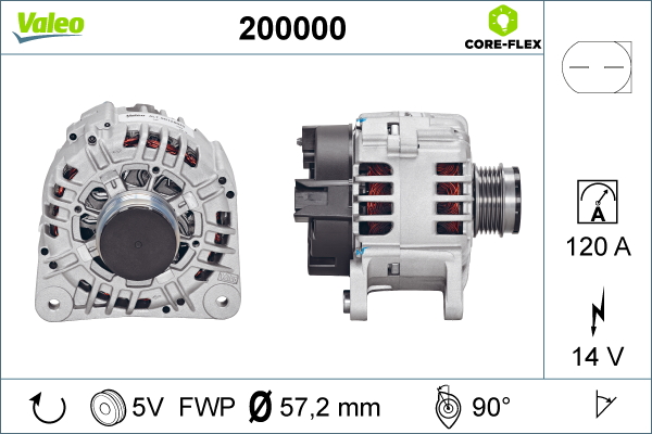 Alternator/Dynamo Valeo 200000