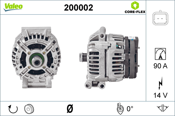 Alternator/Dynamo Valeo 200002