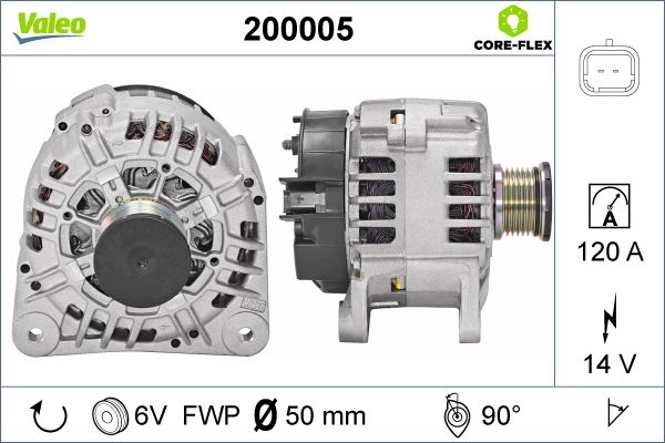 Alternator/Dynamo Valeo 200005