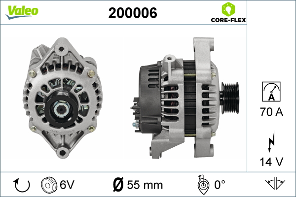 Alternator/Dynamo Valeo 200006