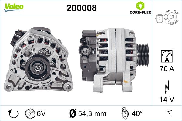 Alternator/Dynamo Valeo 200008