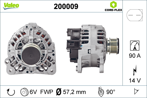 Alternator/Dynamo Valeo 200009