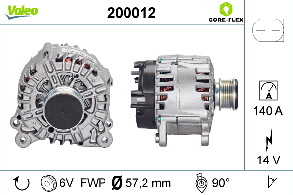 Alternator/Dynamo Valeo 200012