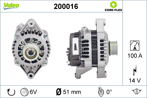 Alternator/Dynamo Valeo 200016