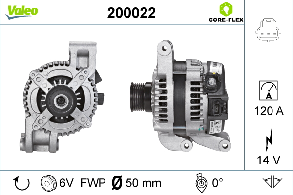 Alternator/Dynamo Valeo 200022