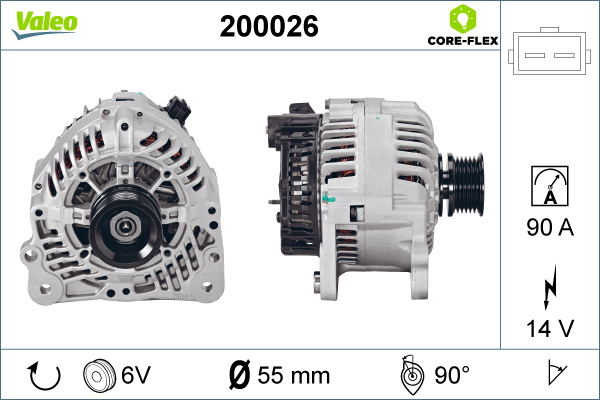 Alternator/Dynamo Valeo 200026