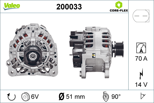 Alternator/Dynamo Valeo 200033