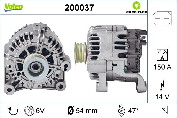 Alternator/Dynamo Valeo 200037