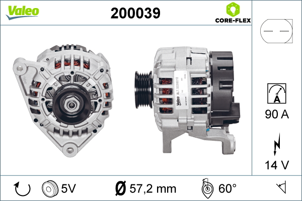 Alternator/Dynamo Valeo 200039