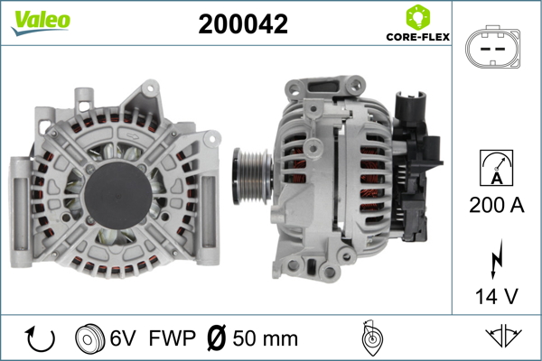 Alternator/Dynamo Valeo 200042