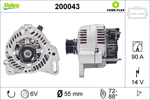 Alternator/Dynamo Valeo 200043