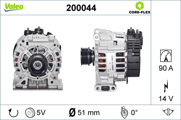 Alternator/Dynamo Valeo 200044