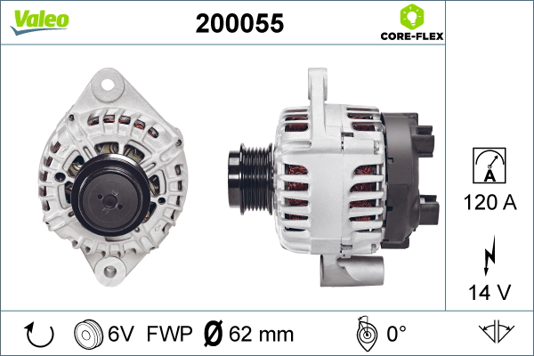 Alternator/Dynamo Valeo 200055