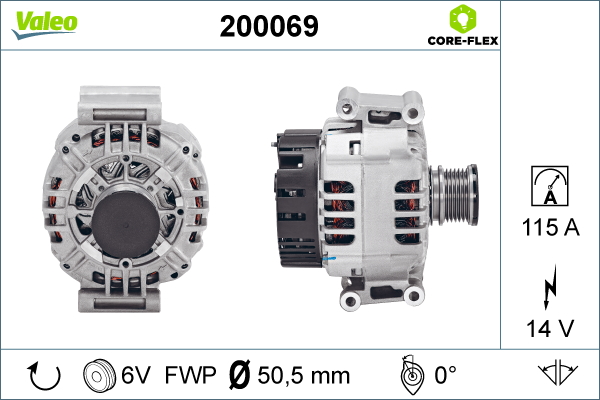 Alternator/Dynamo Valeo 200069