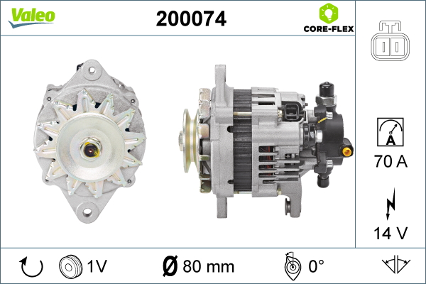 Alternator/Dynamo Valeo 200074