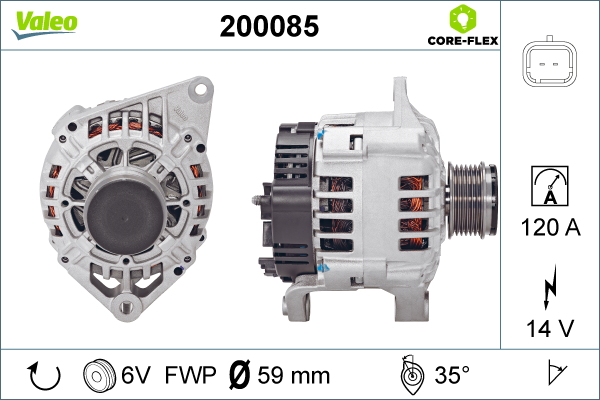 Alternator/Dynamo Valeo 200085