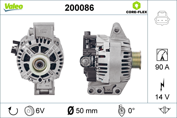 Alternator/Dynamo Valeo 200086