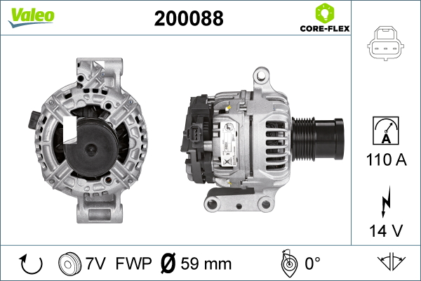 Alternator/Dynamo Valeo 200088