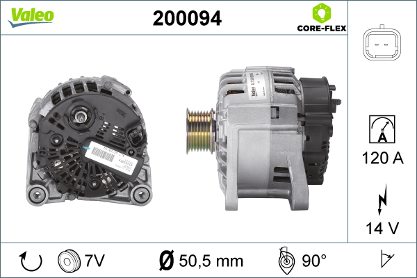 Alternator/Dynamo Valeo 200094