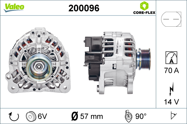 Alternator/Dynamo Valeo 200096