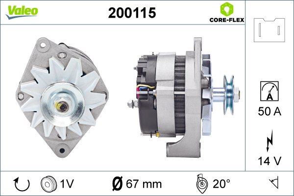 Alternator/Dynamo Valeo 200115