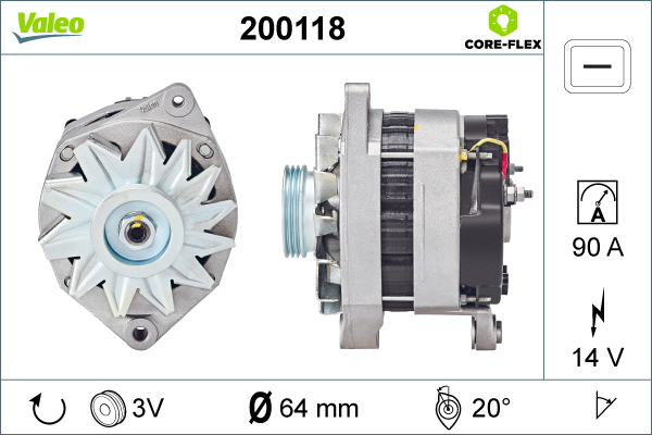 Alternator/Dynamo Valeo 200118